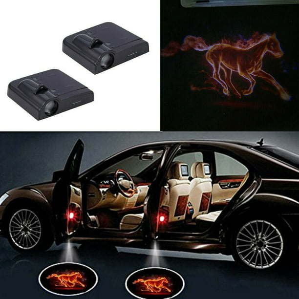 2pcs Car Door Led Welcome Laser Projector Car Door Courtesy Light Suitable Fit for all brands of cars Carolina Panthers 